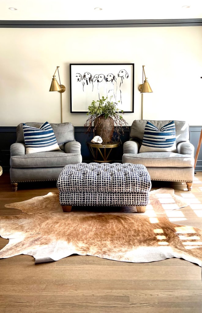 Collected Library chairs and ottoman by Cindy Hattersley Design