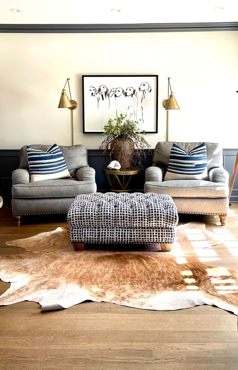 Collected Library chairs and ottoman by Cindy Hattersley Design