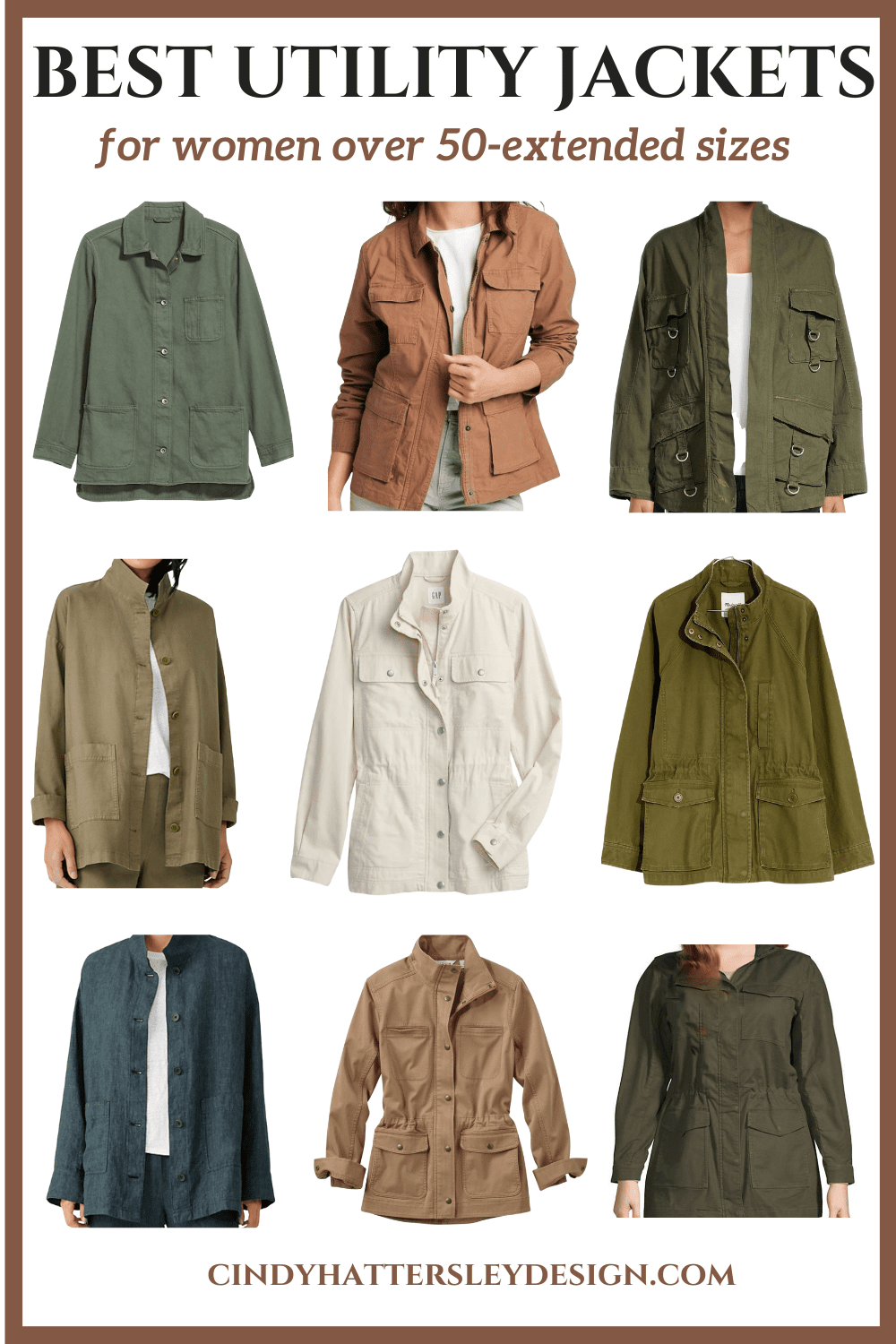 best utility jackets for women over 50 extended sizes