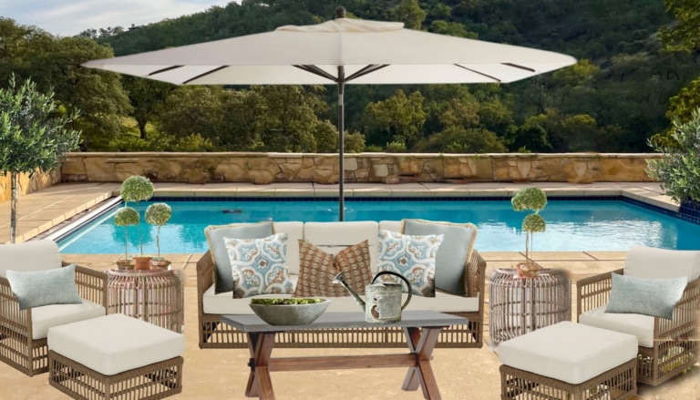 paso house outdoor seating area