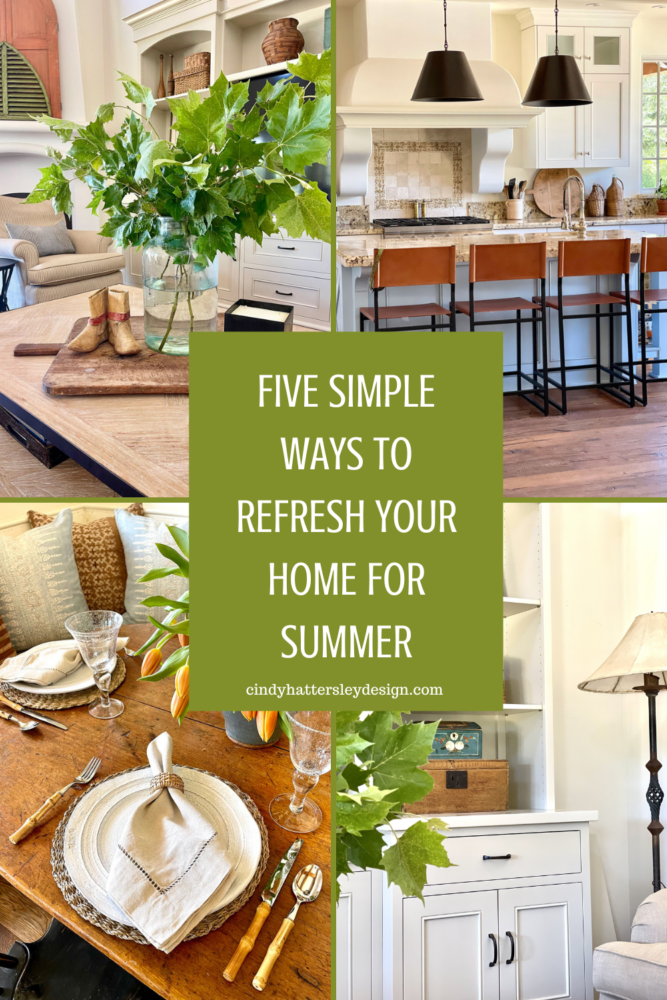 Five Simple Ways to Refresh your Home for Summer - Cindy Hattersley Design