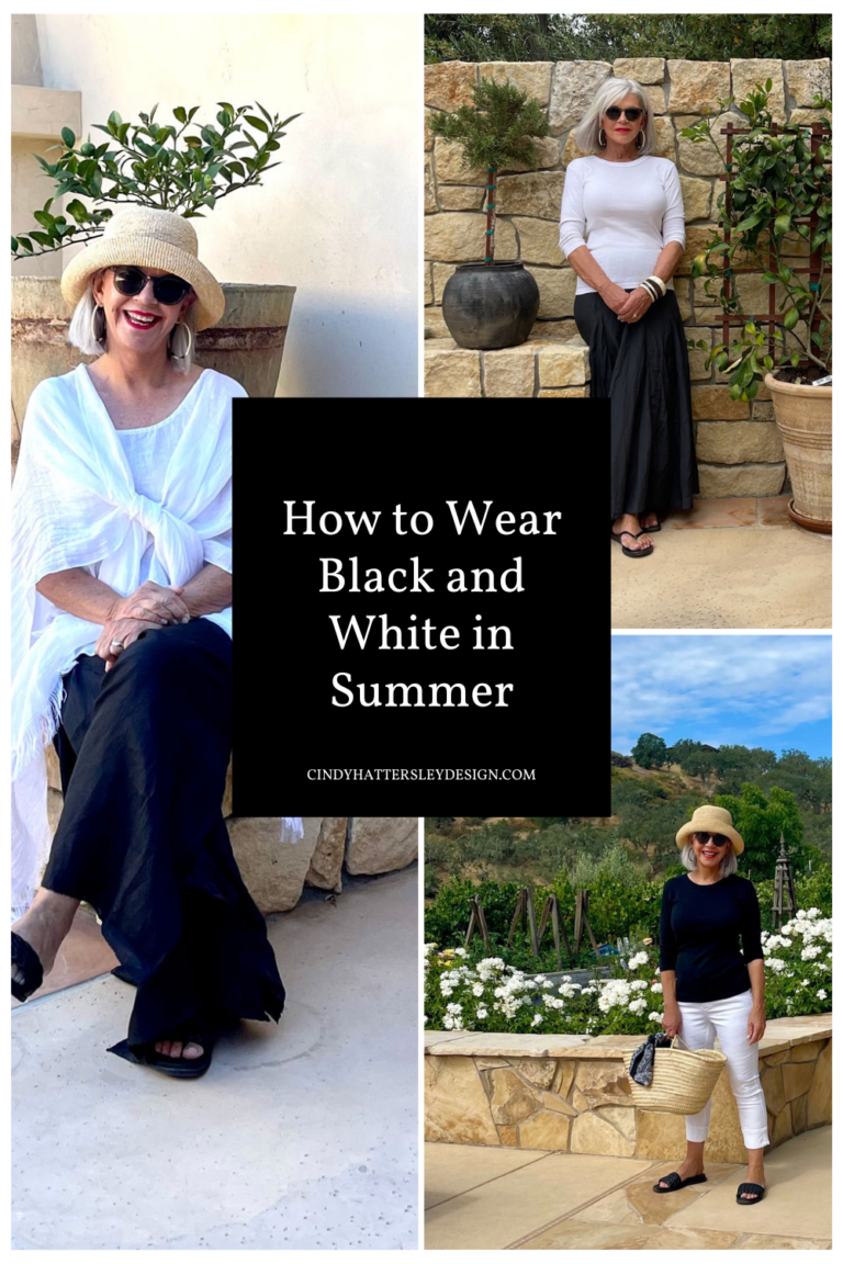 How to Wear Black and White in Summer - Cindy Hattersley Design