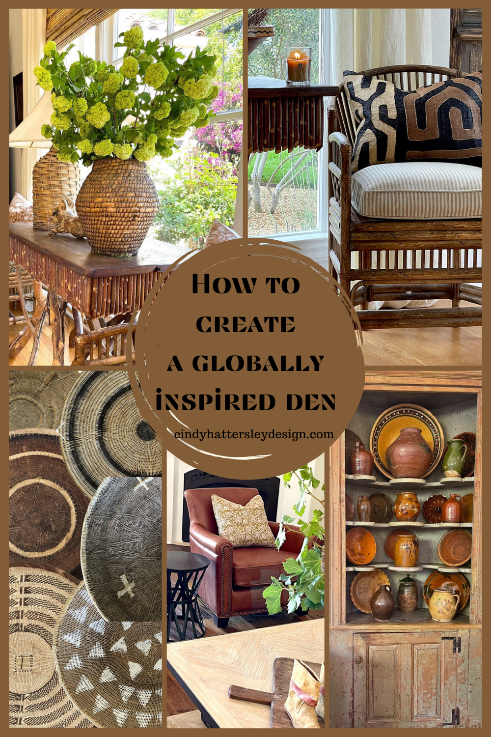how to create a collected globally inspired den