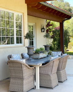 cindy hattersley's pool dining area