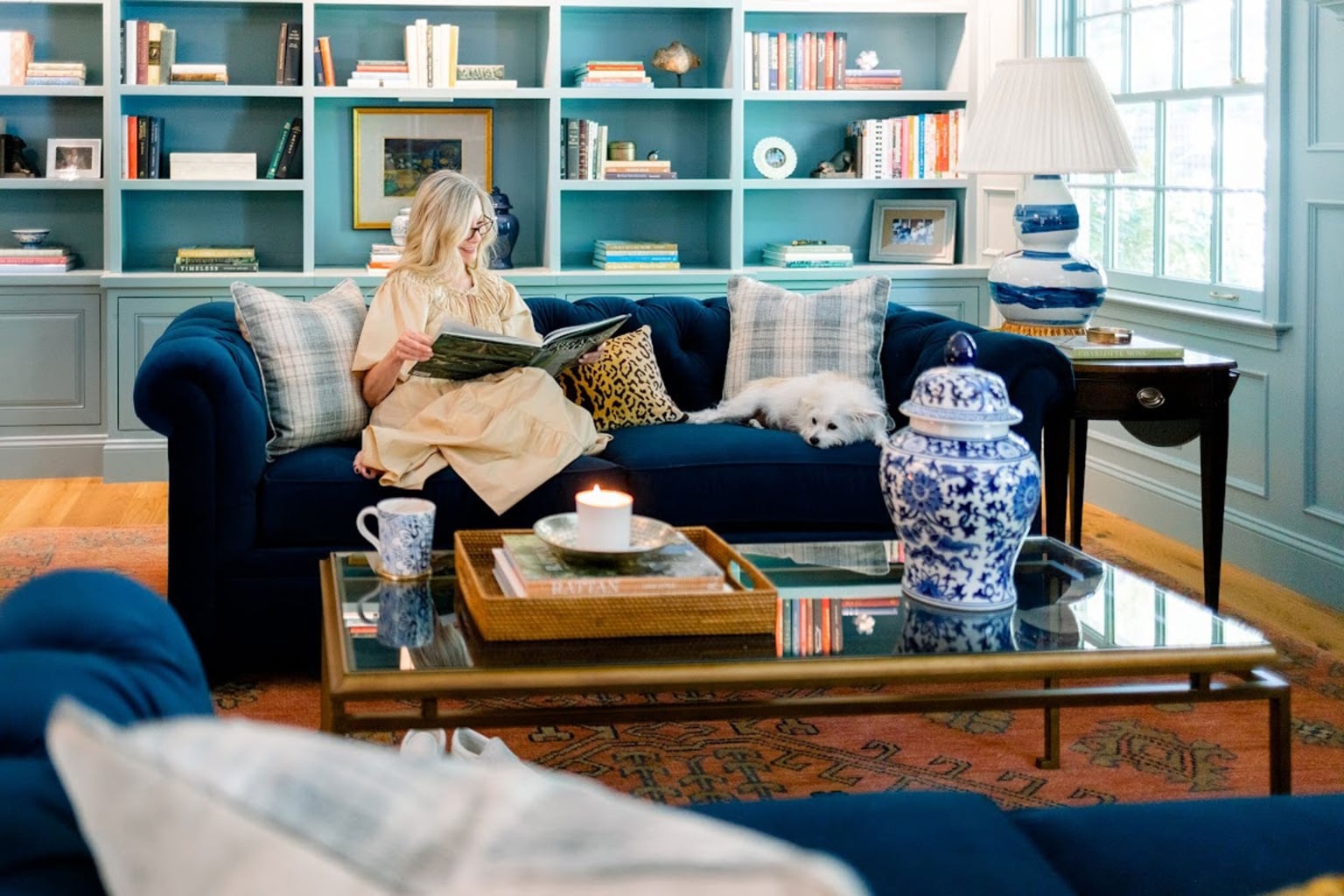 make-mine-a-spritzer-library-farrow-and-ball-oval room blue