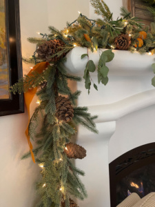 christmas garland detail - cindy hattersley design
