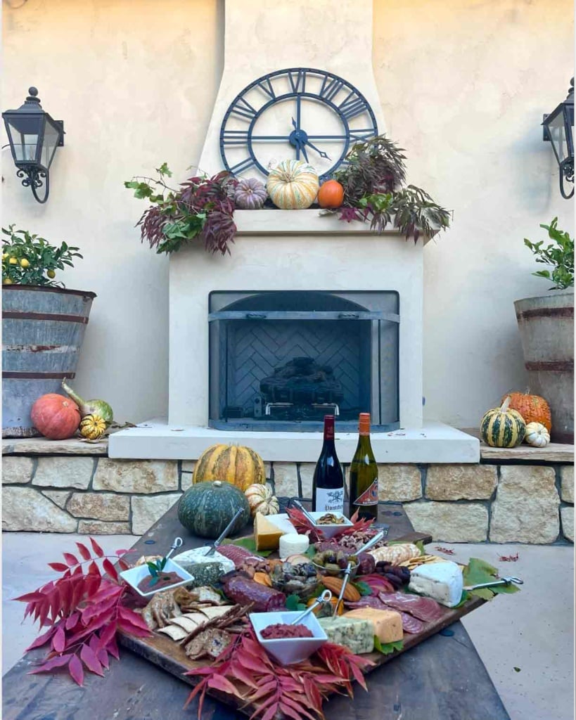 harvest charcuterie & fireplace-cindy hattersley