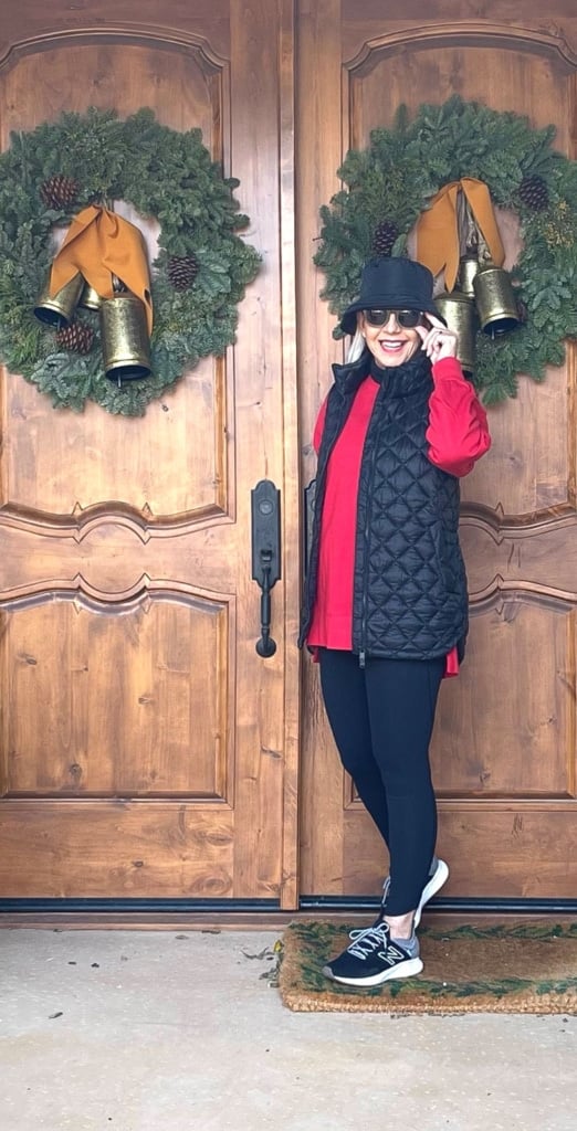 over 50 style blogger cindy hattersley in Old Navy, Athleta & H&M