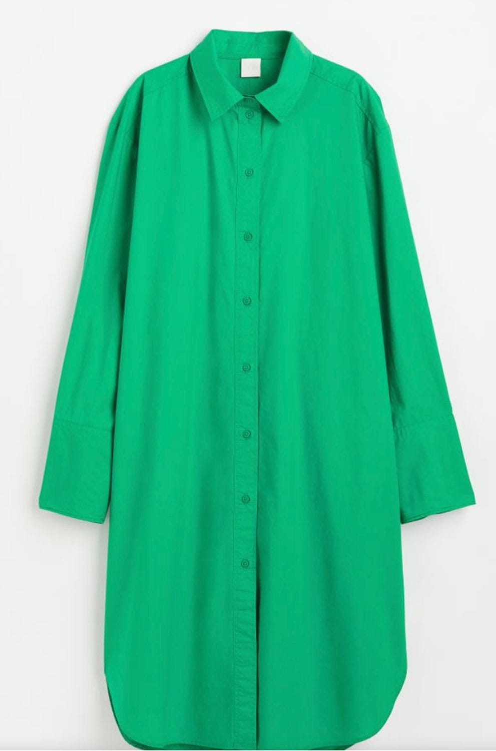 H&M-Green-Shirt-Dress