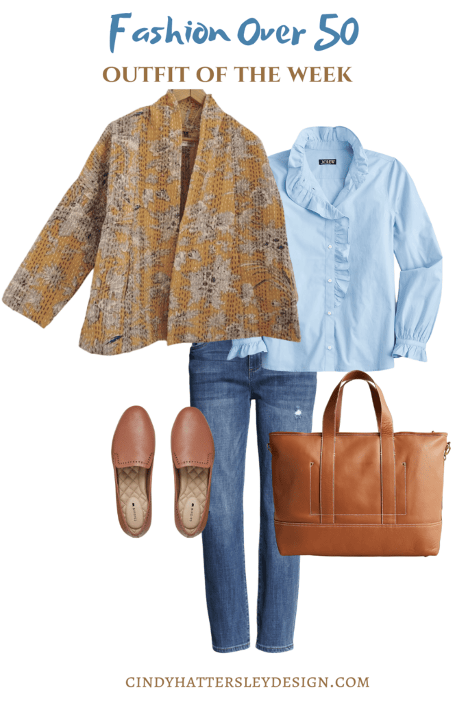 OUTFIT OF THE WEEK CINDY HATTERSLEY J CREW, ETSY & BIRDIES
