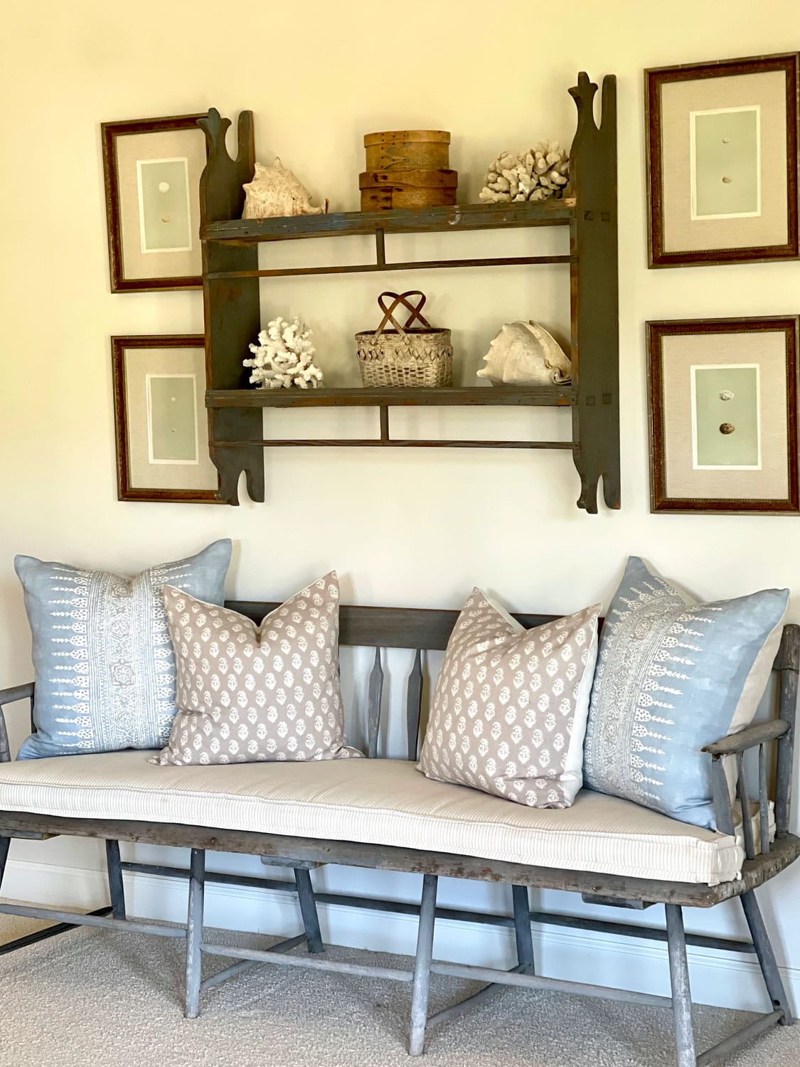 cindy hattersley's primary bedroom bench