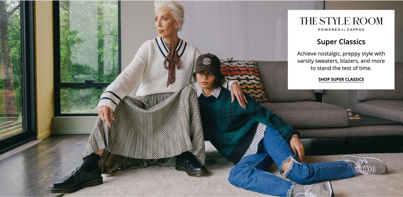 ZAPPOS AD FEATURING A MATURE WOMAN