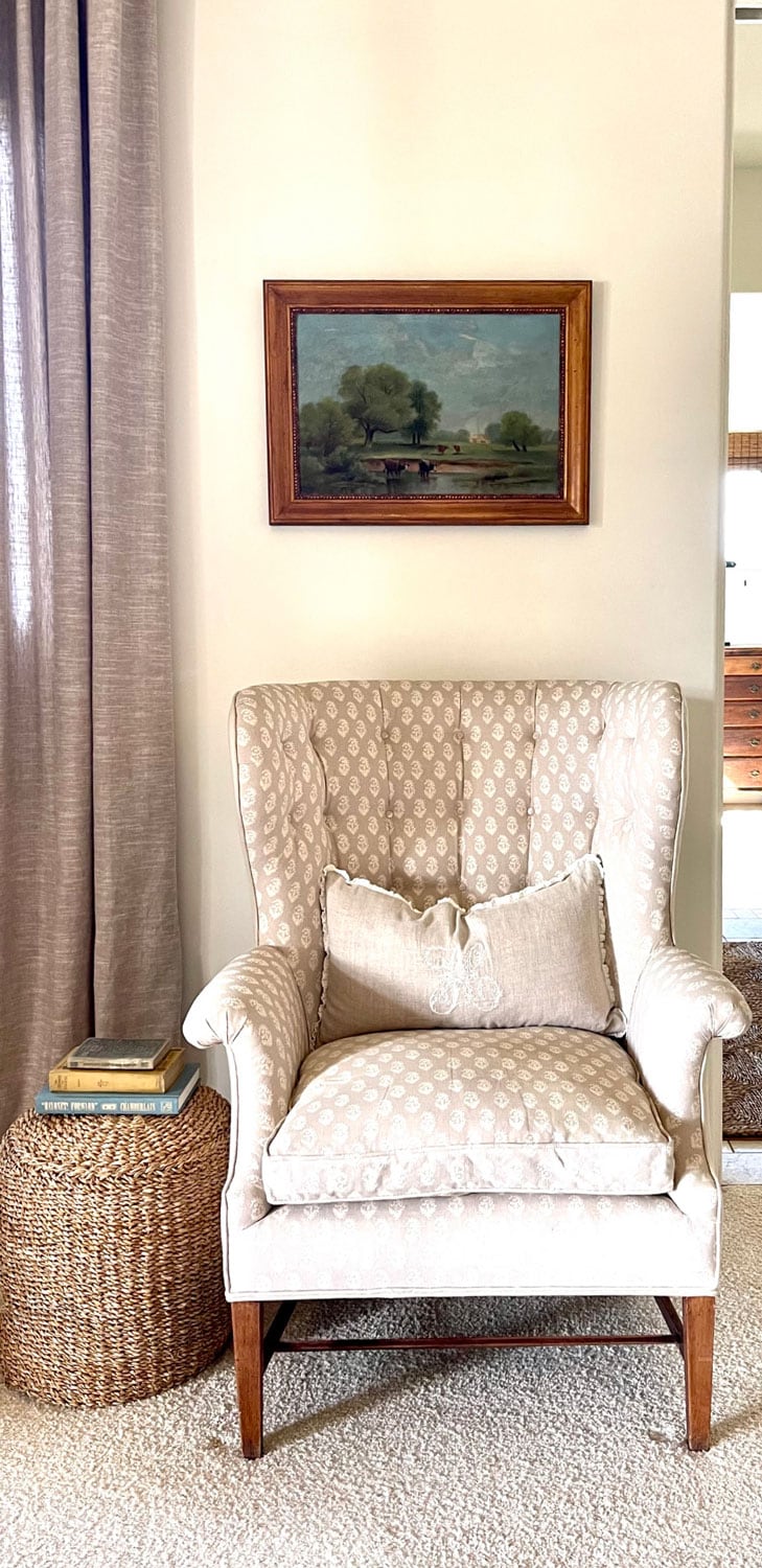 wing-chair-&-table cindy hattersley bedroom