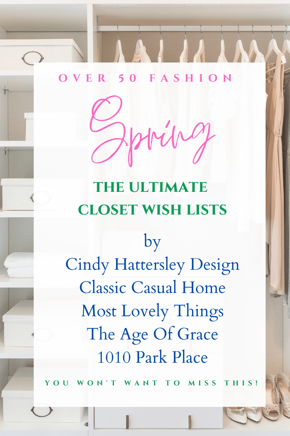 How to Create a Workable Spring Wardrobe List