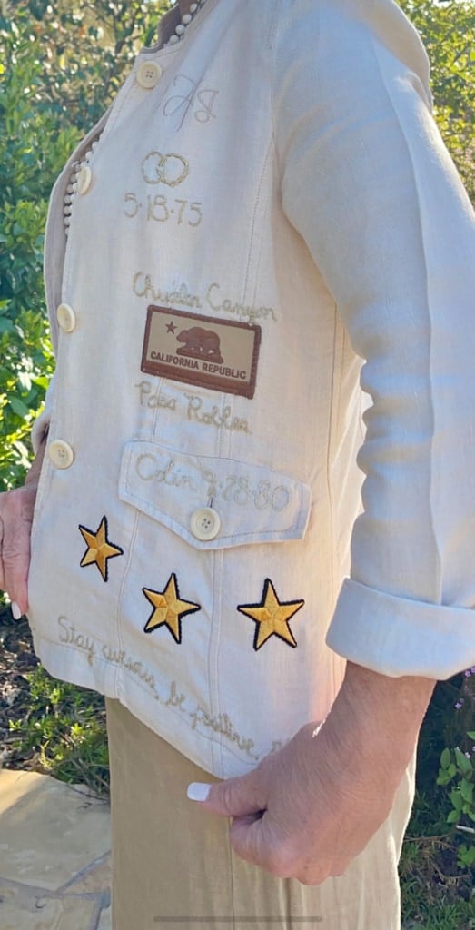 cara brown designs life jacket for Cindy Hattersley