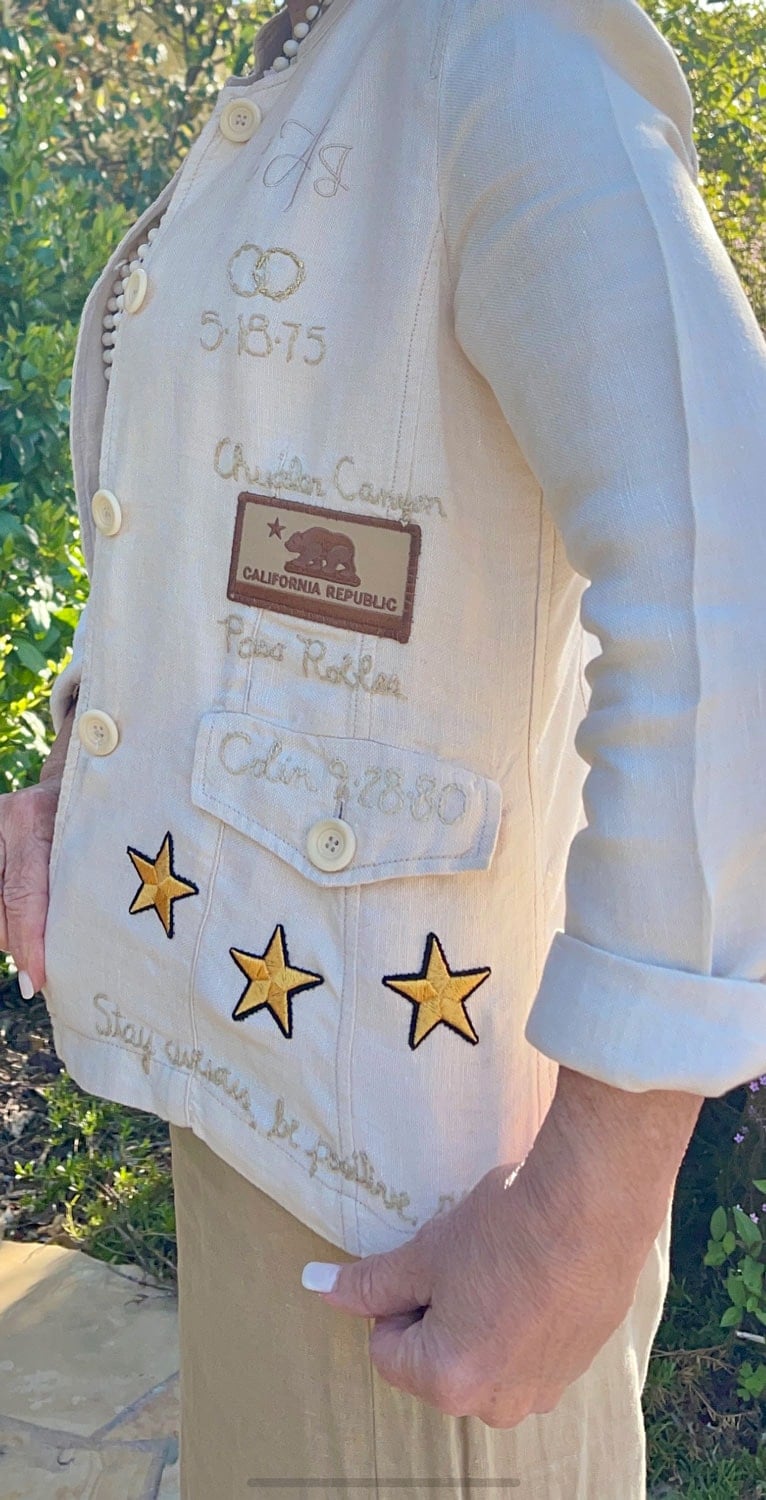 cara brown designs life jacket for Cindy Hattersley