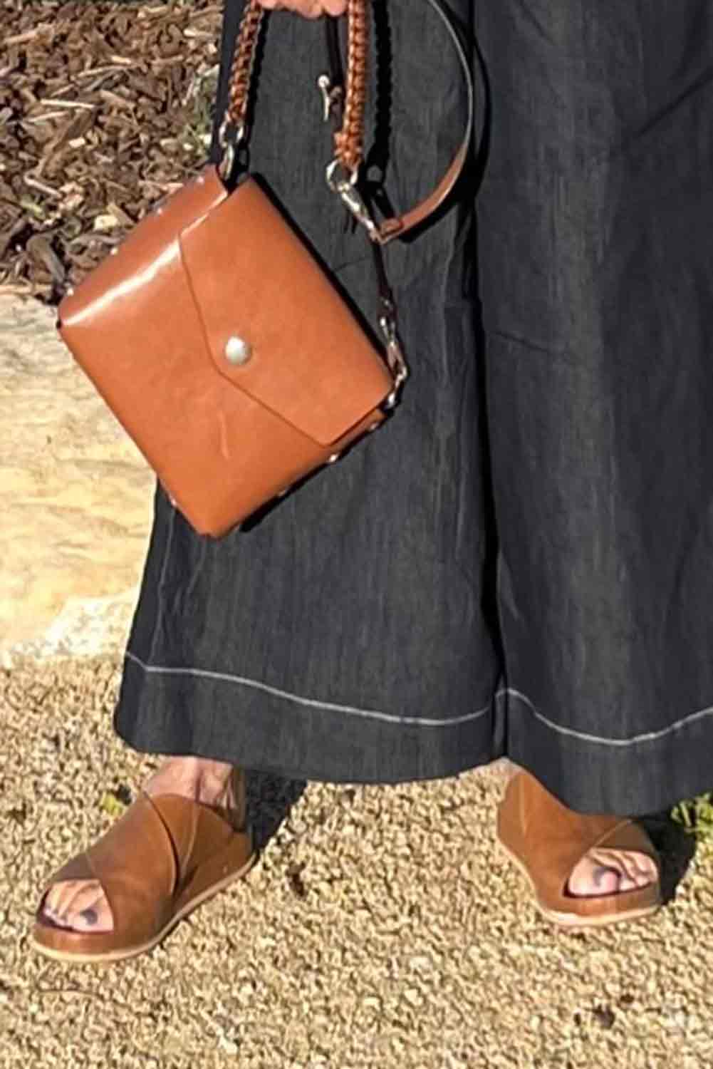 Korkease Tutsi sandals wide leg denim pants