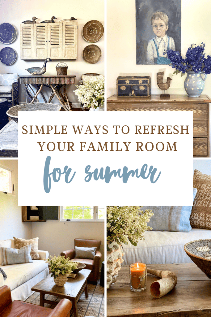 Five Simple Ways to Refresh your Family Room for Summer - Cindy ...