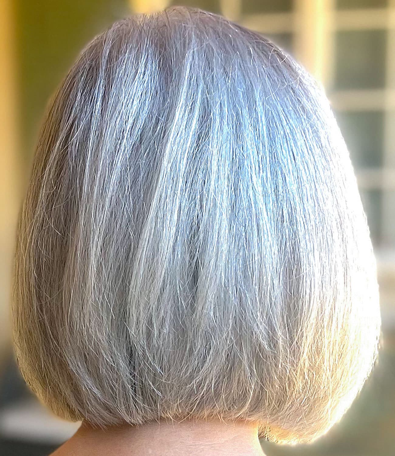 healthy-silver-hair-on mature woman