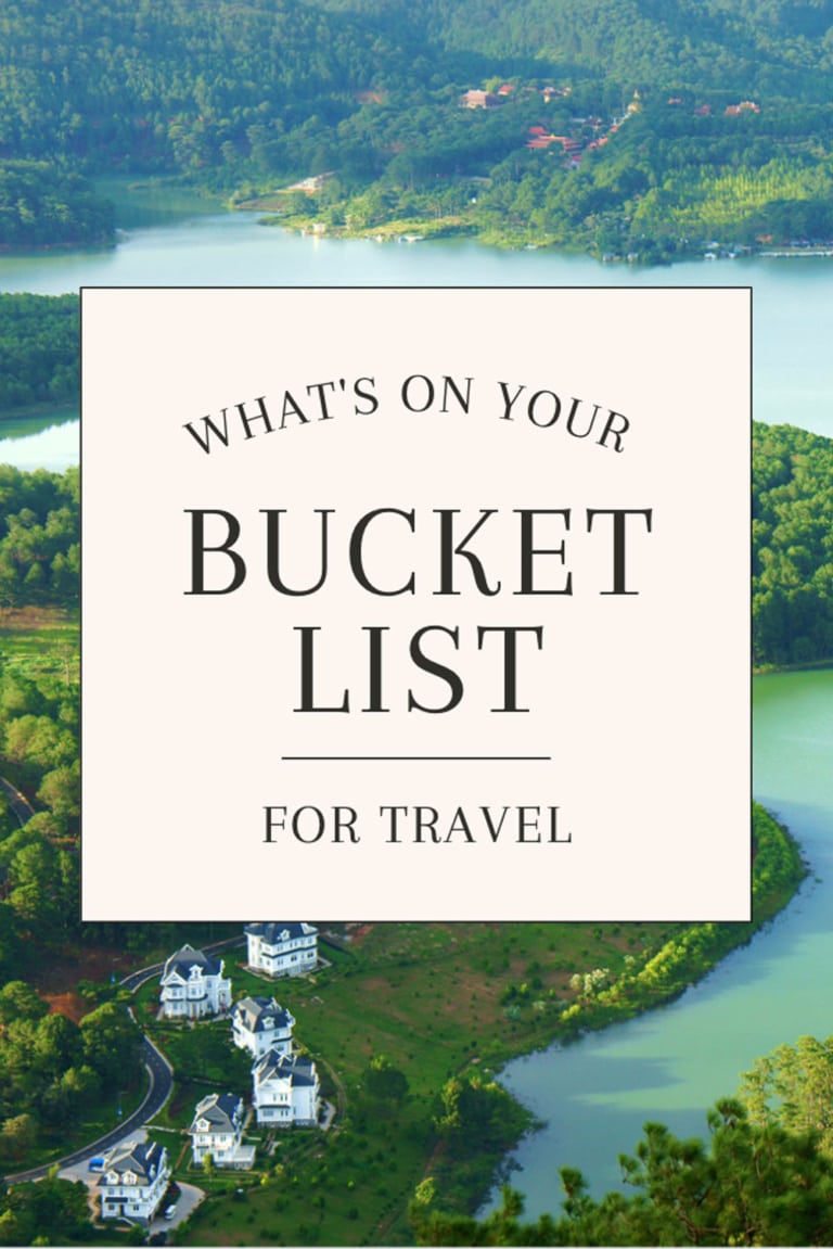 travel bucket list