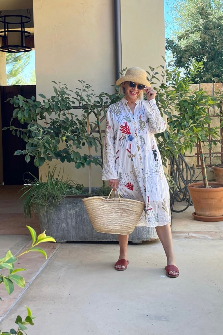 cindy hattersley in Zara coverup