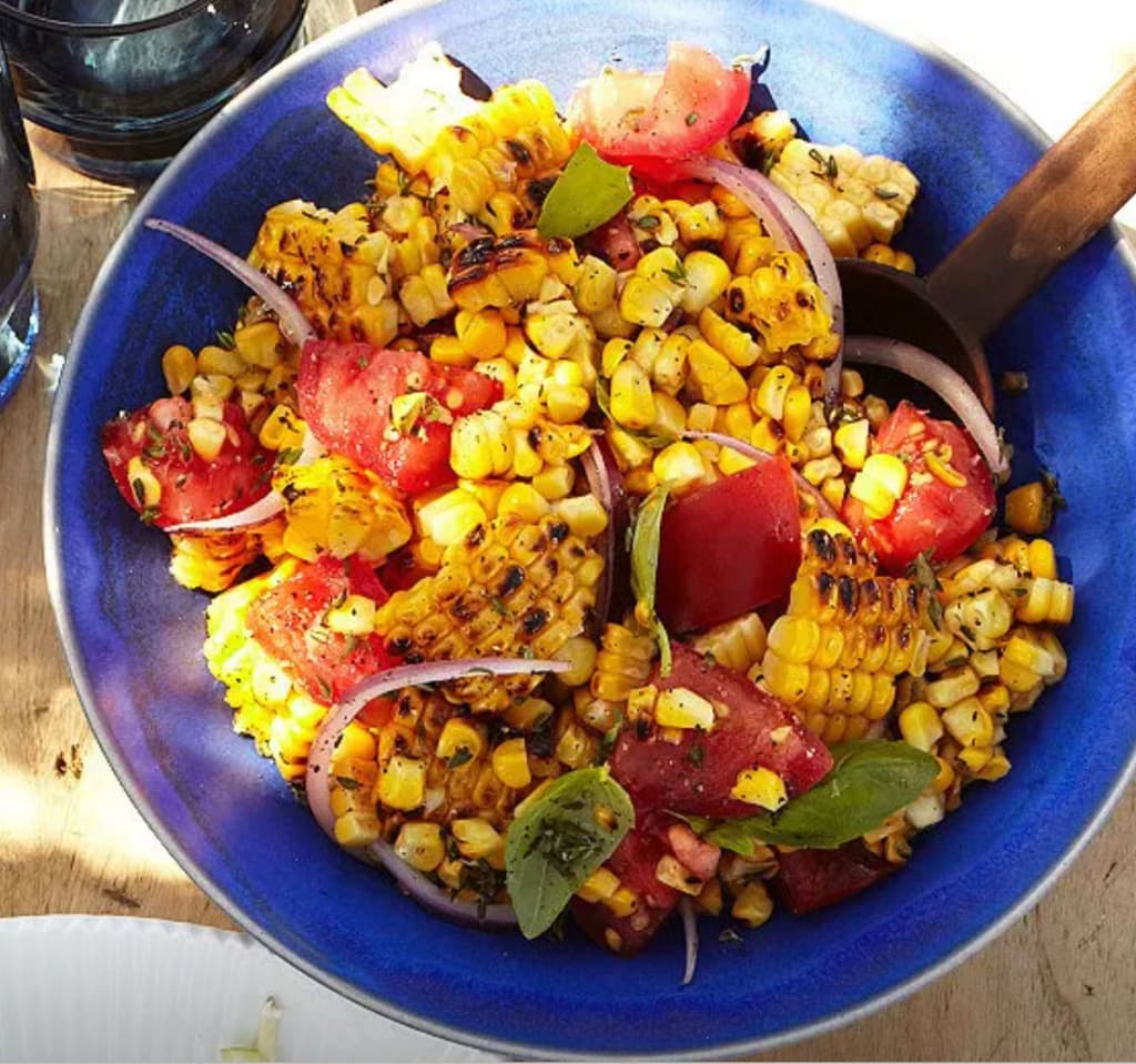 CHARRED-CORN-SALAD-WITH-BASIL-AND-TOMATOES-EPICURIOUS