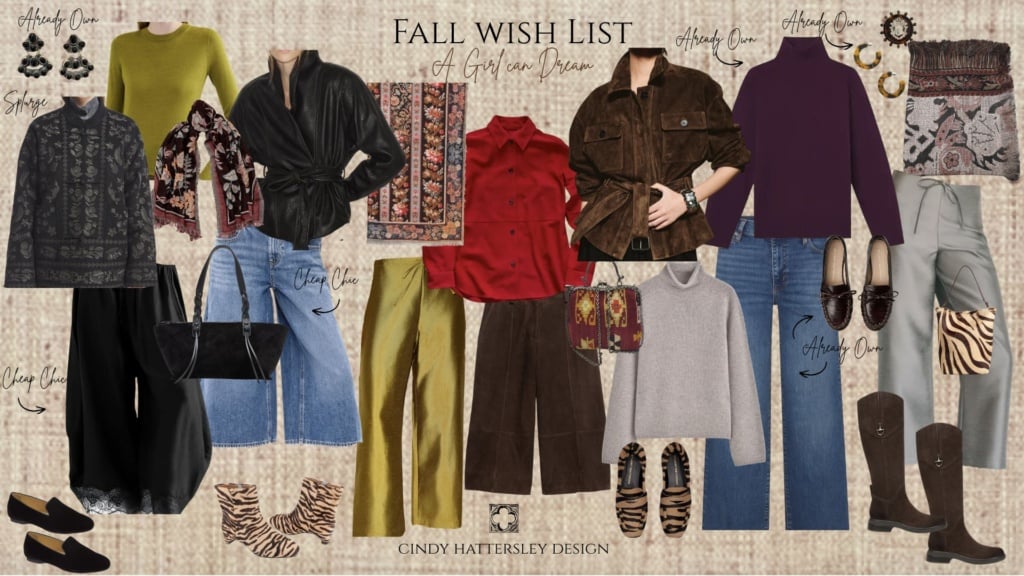 Cindy Hattersley Fall Wish List