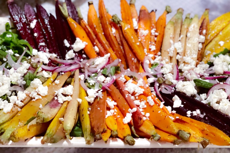 cindy hattersley's roasted carrot and green bean salad