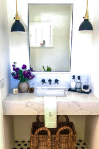 small powder bath with floating vanity-cindy hattersley design