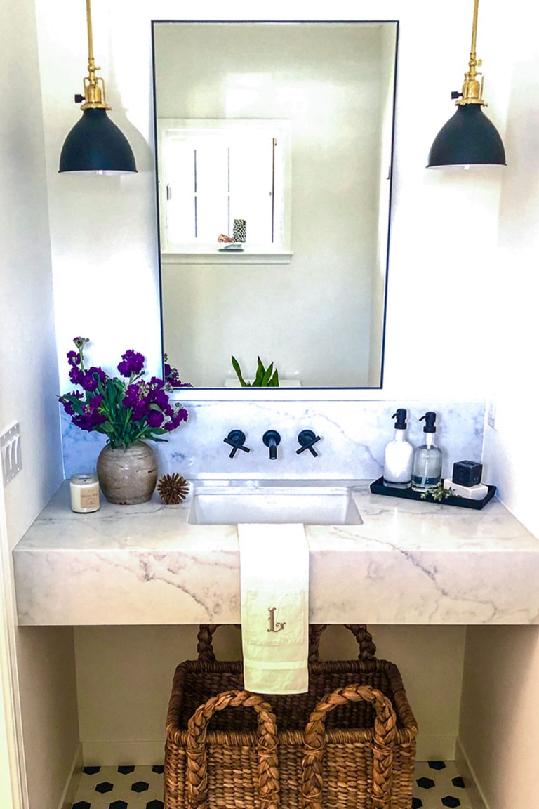 How to Make a Small Powder Room Big on Style - Cindy Hattersley Design