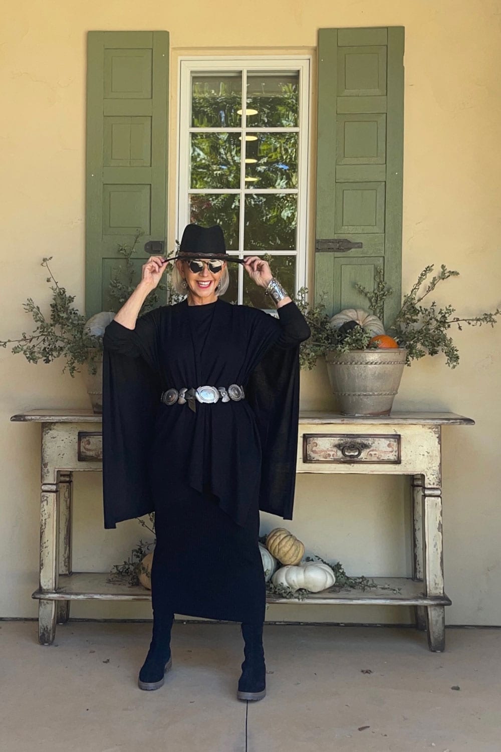 Cindy-Hattersley-in-Eilenn-.Fisher-wool-separatesjpg-12 Stylish Ways to Rock Knitwear in your 50's and Beyond