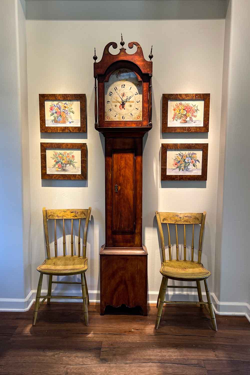 grandfather-clock-with-art-