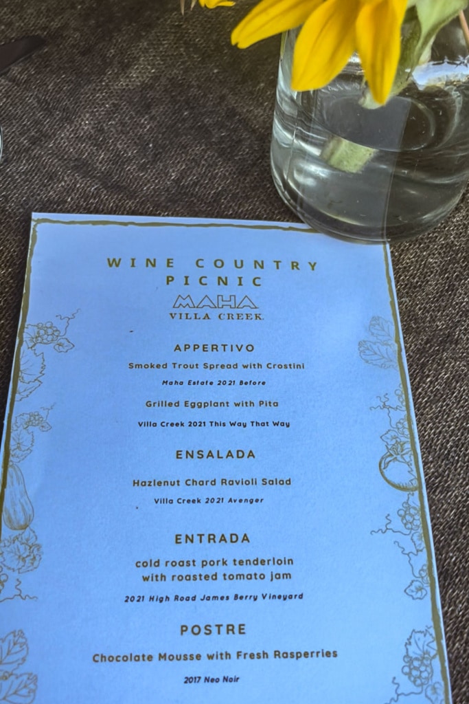 villa creek-maha estate wine country menu-cindy hattersley design