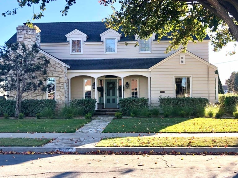 traditional home in California