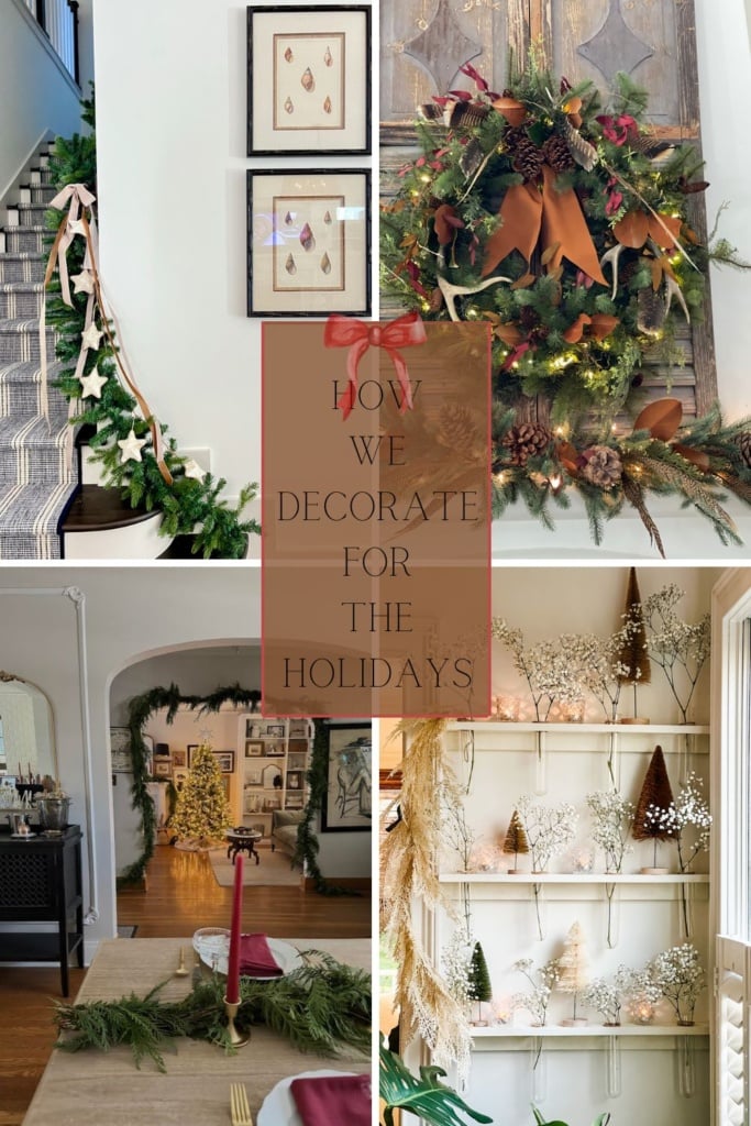 How to Mix Faux and Fresh Christnas Decor