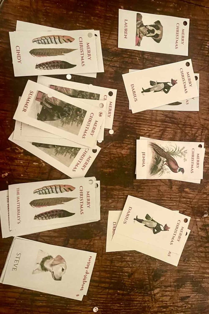 personalized gift tags christmas