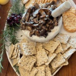 Brie with mushroom conserva