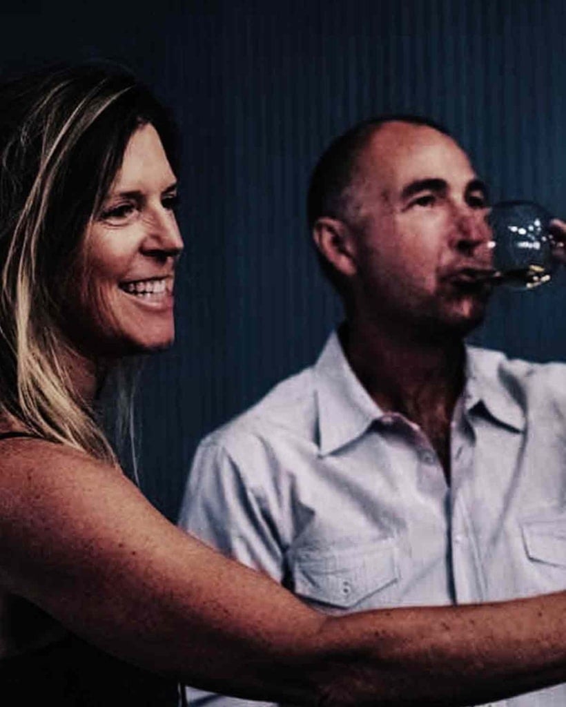 cris and joan cherry tasting maha estate wine-A Chic Wine Country Couple's Passion for Farming Sustainably.