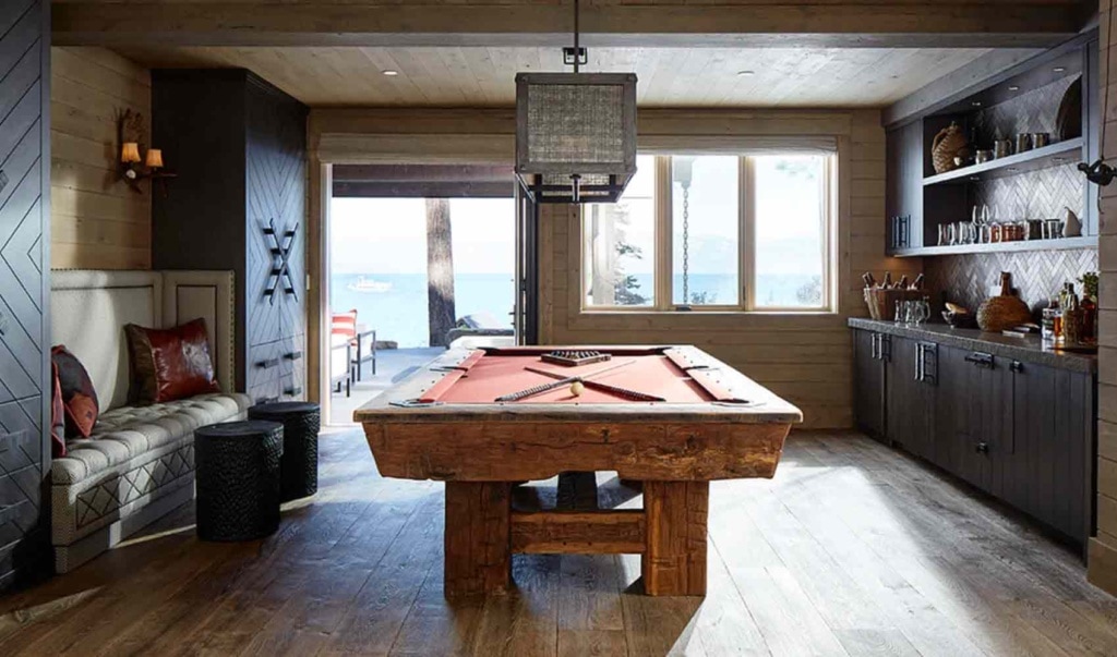 game room tahoe retreat