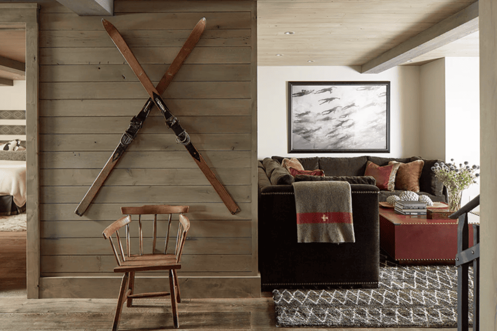 tahoe living space designed by Catherine MacFee photographed by John Merkl