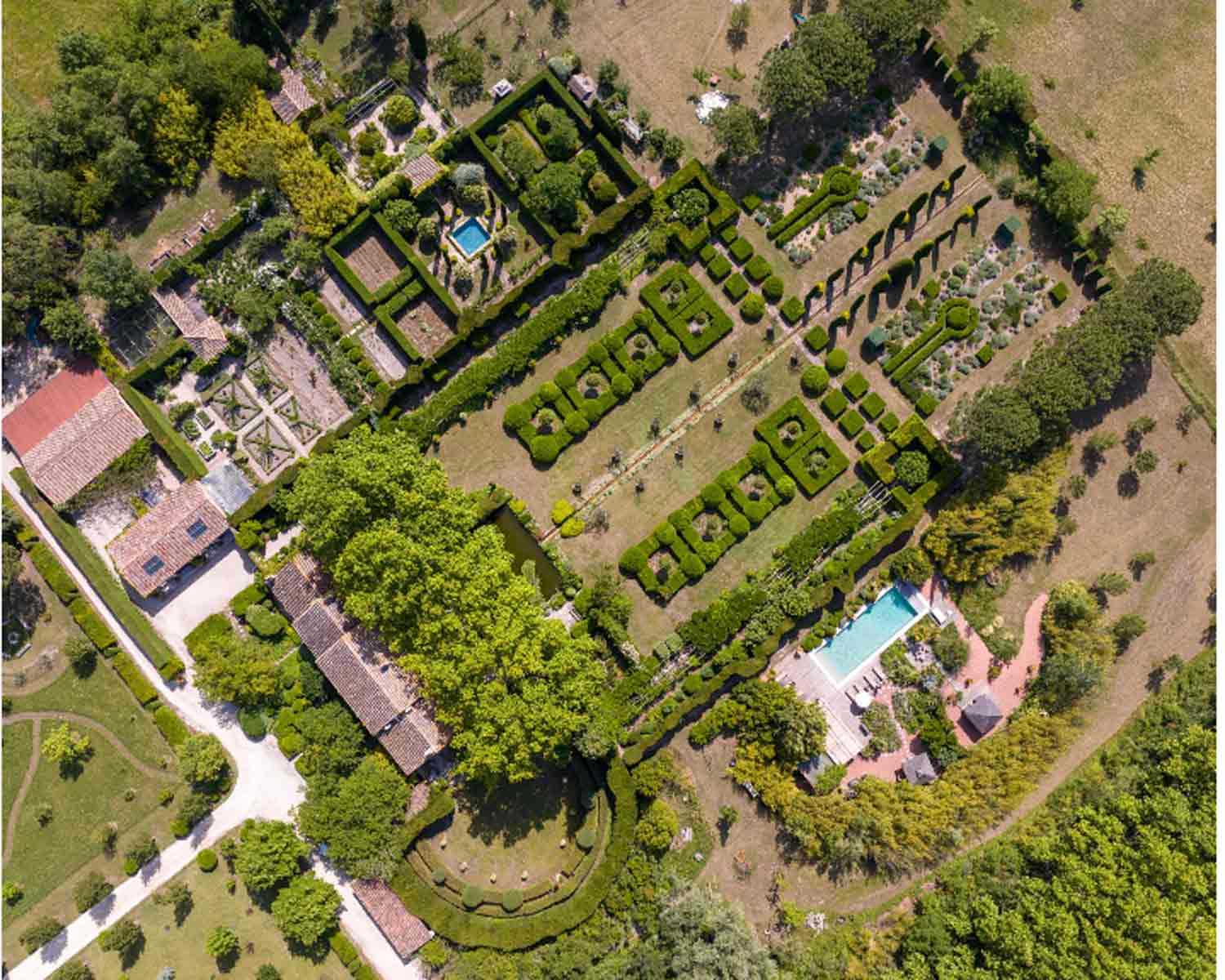 Aerial view of Les Confines Dominique LaFourcade