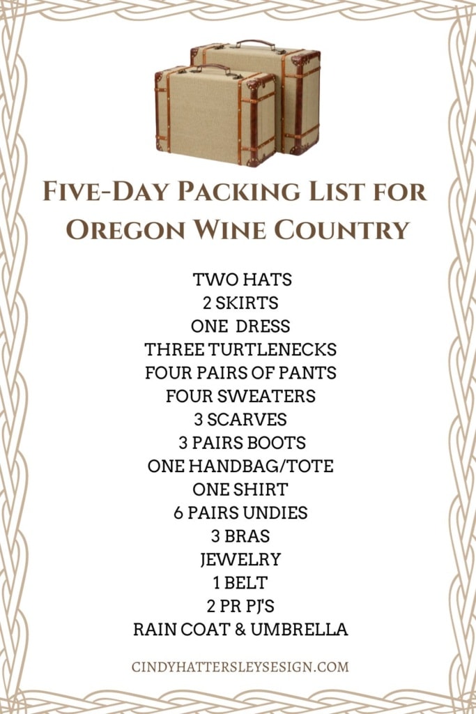five day packing list for Oregon Wine Country-4 Chic Packing Hacks