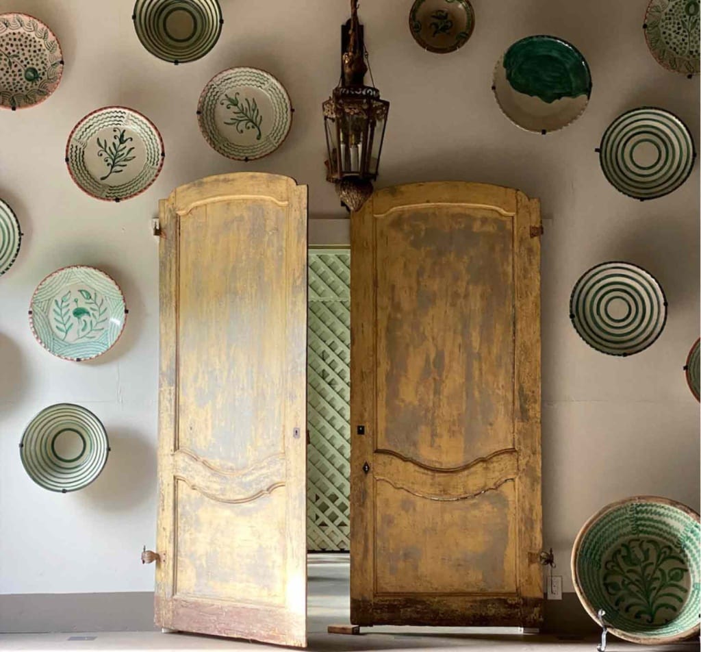 Casa Gusto Palm Beach  antique doors and pottery-Fuel your Body, Mind and Style with Healthy Eats, Inspiring Reads and a Fashionable Outfit