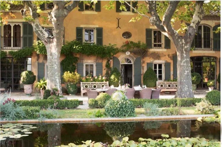 Les Confines Pond and house France