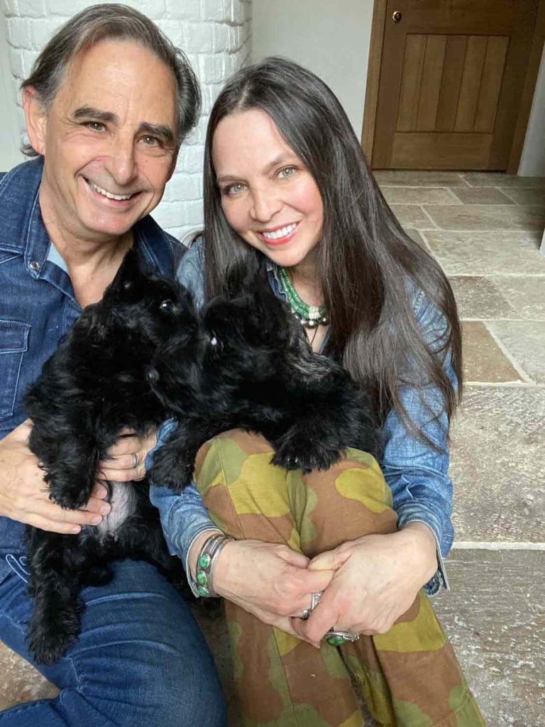 Jill Sharp Weeks and Ray Weeks with their dogs