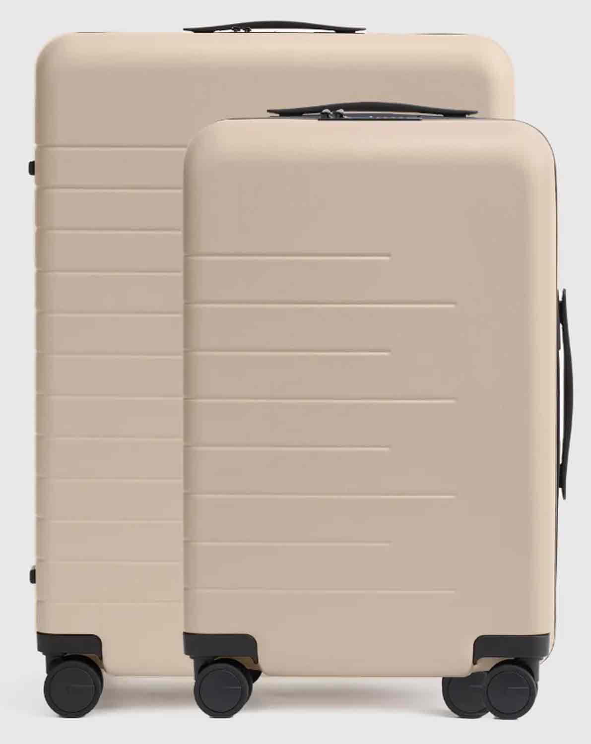 quince luggage tan