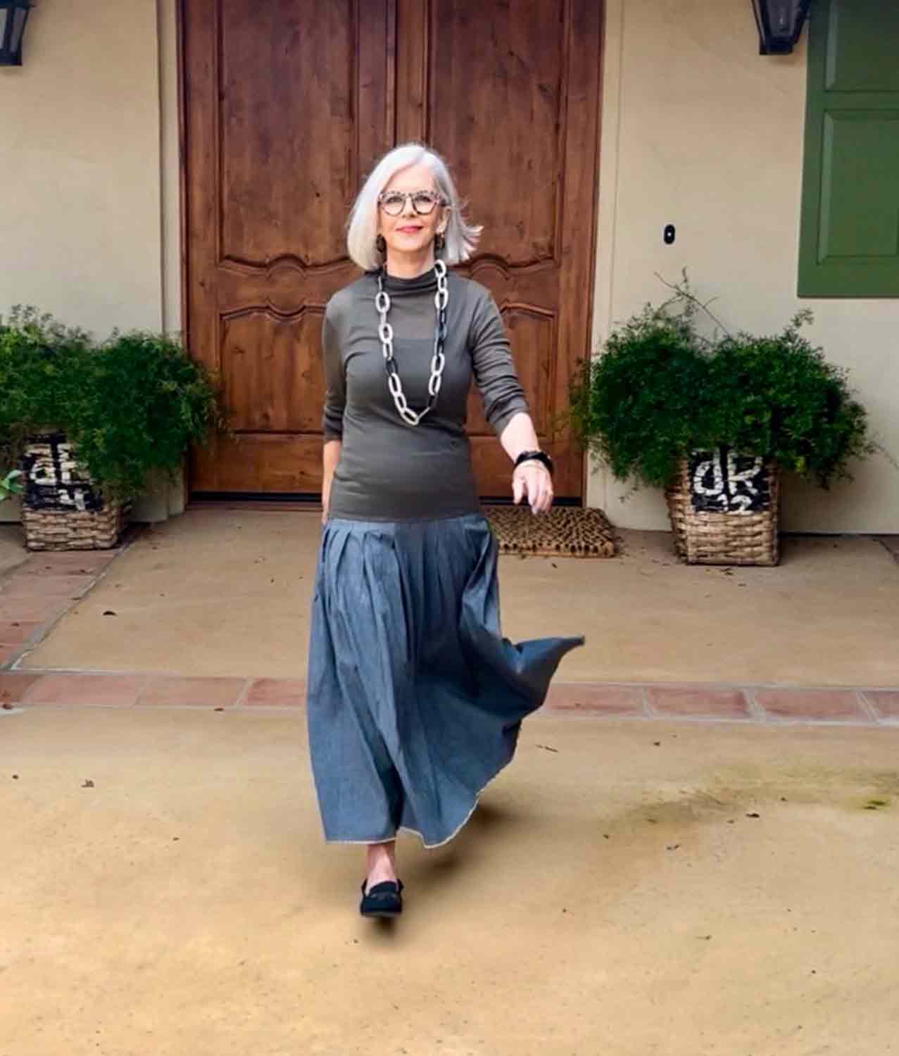 zara denim skirt zara tee 