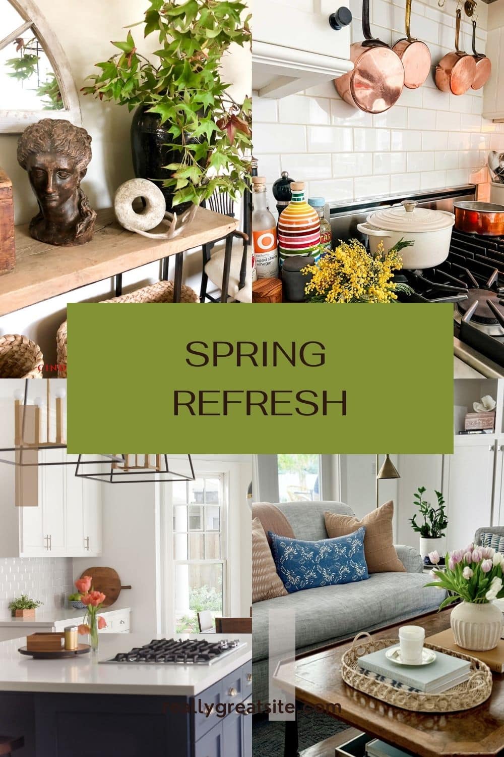 Spring Refresh Ideas | Natural Front Door Decor Ideas