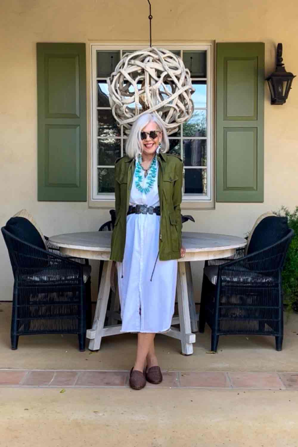 15 Stunning Ways to Style a White Shirt Dress at any Age - Cindy Hattersley  Design