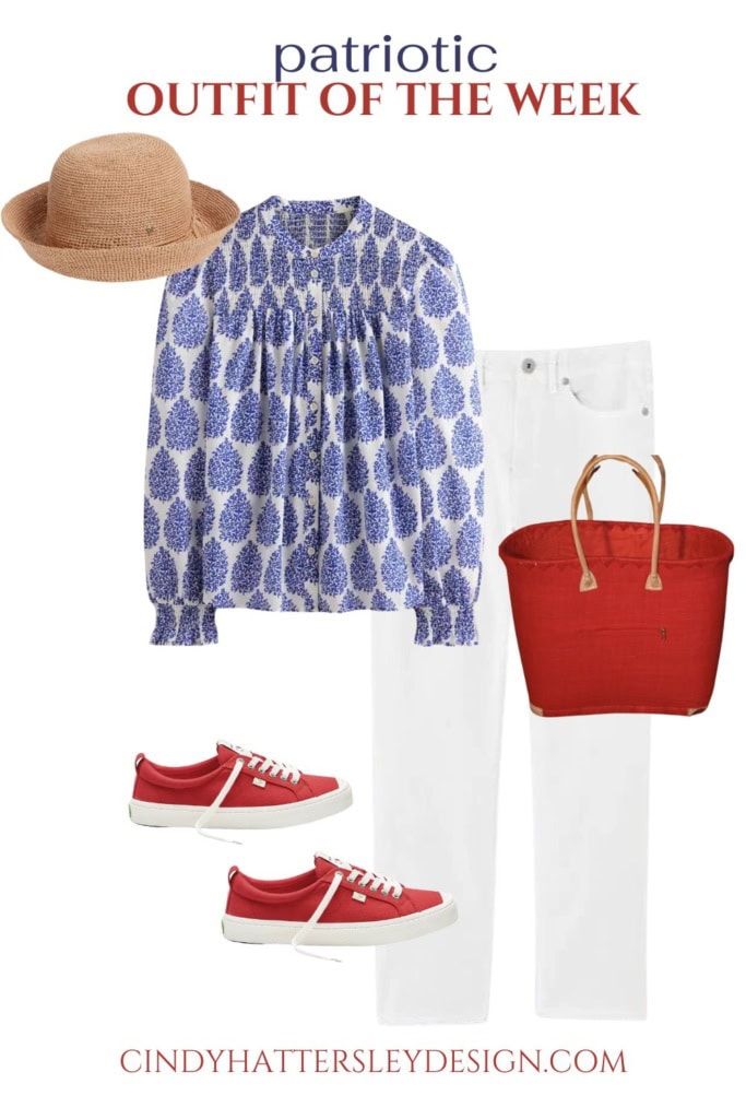 OUtfit of the week boden shirt white jeans